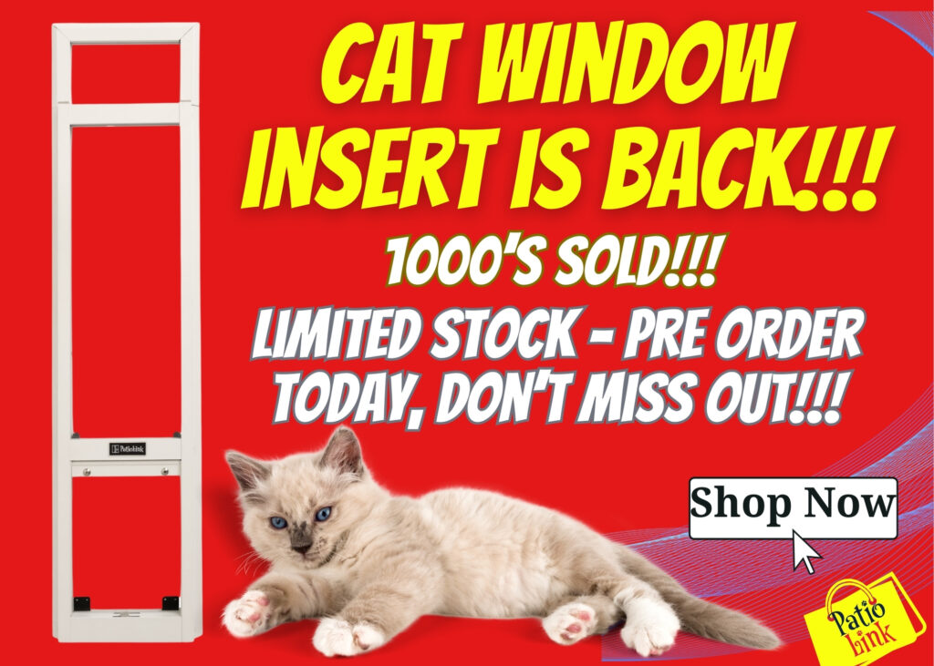 Cat Door, Cat Window Insert 1 Cat Window Insert Back In Stock
